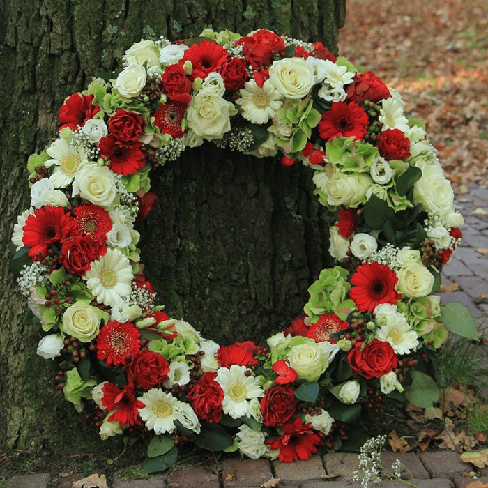 White wreath store